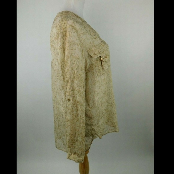 Diane von Furstenberg Danielle Metallic Blouse - Picture 5 of 8